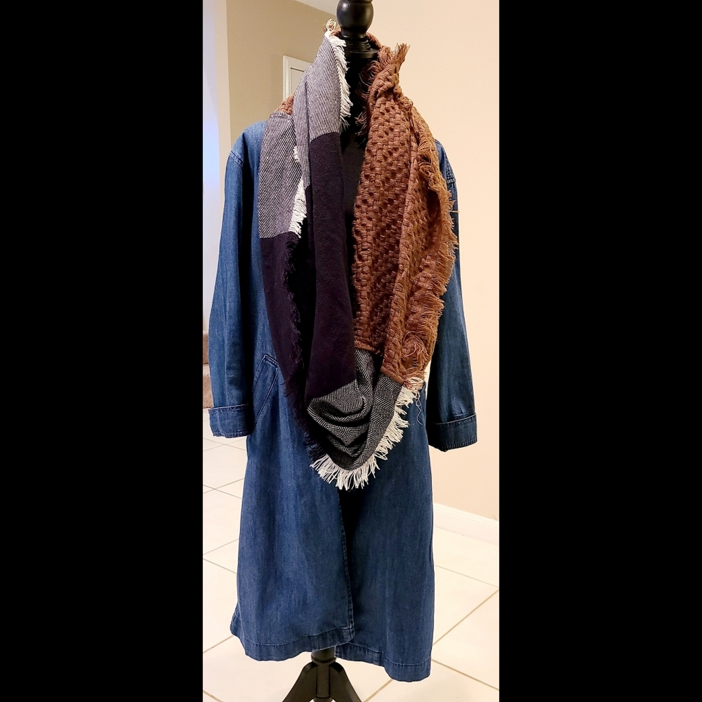 Denim overcoat